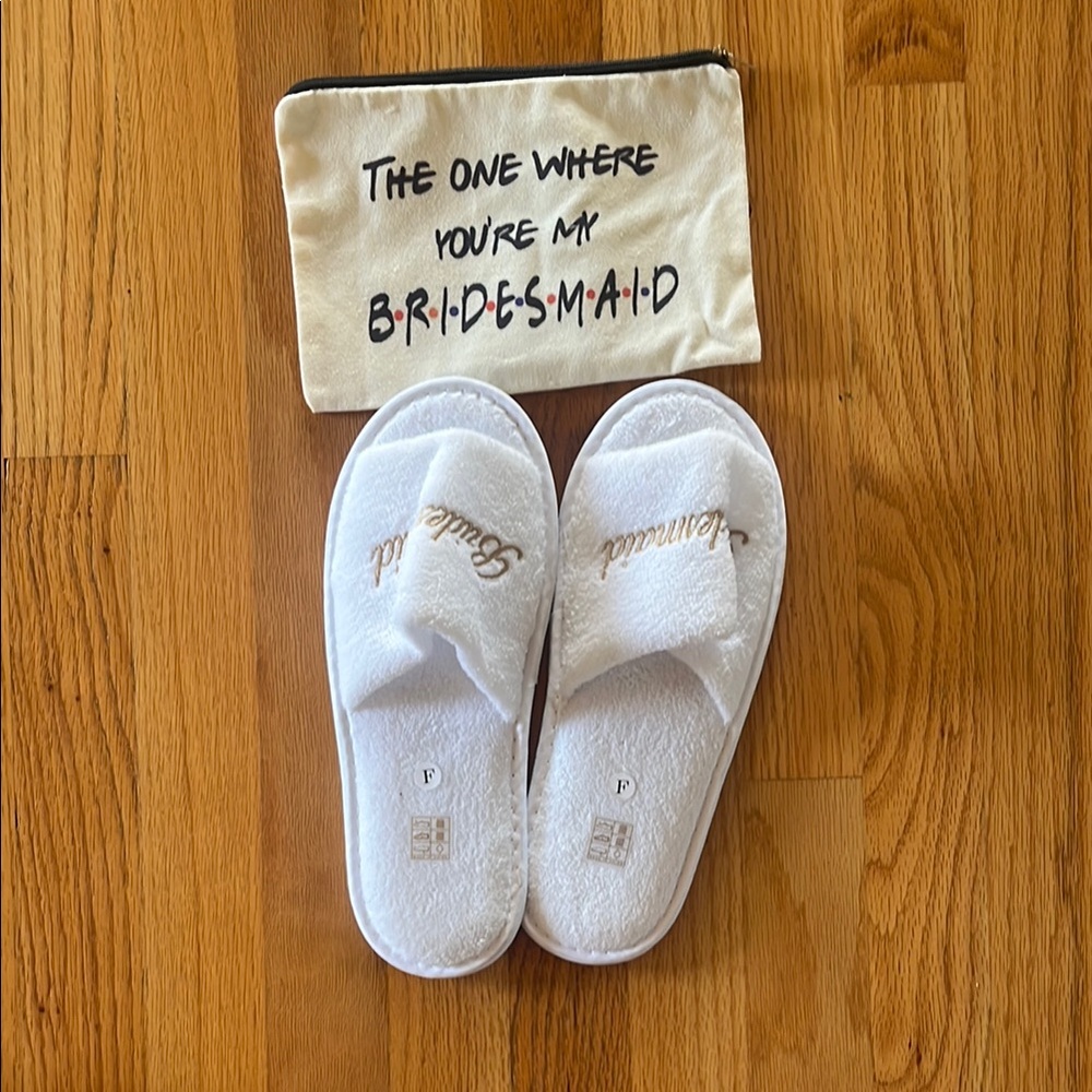 Bridesmaid Bundle || Slippers and Purse